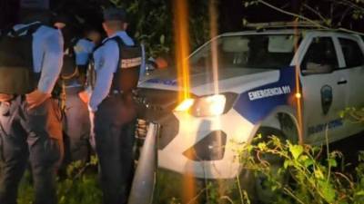 Escena donde fue encontrada sin vida una mujer en la carretera hacia el sector de Ticamaya.