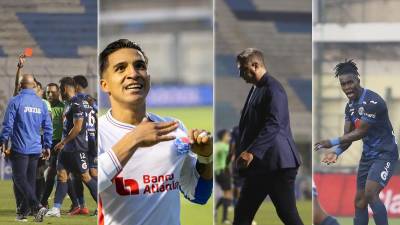 Las imágenes del vibrante Clásico capitalino entre Olimpia y Motagua que finalizó con un agónico empate 2-2 gracias a un gol de Jerry Bengtson en el minuto 96 en el estadio Nacional Chelato Uclés.