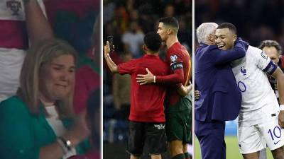 Las imágenes más curiosas que nos dejó la jornada deportiva de este viernes en Europa con Cristiano Ronaldo y Kylian Mbappé como grandes protagonistas.