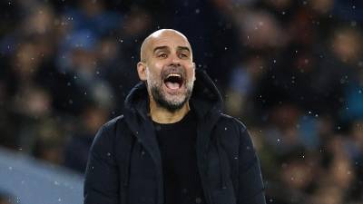 Pep Guardiola, entrenador del Manchester City de la Premier League.