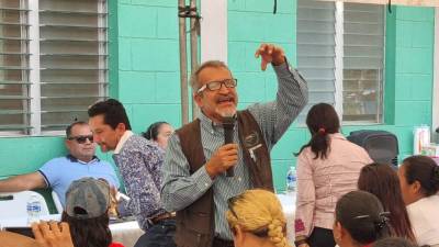 El titular del Codeh, Hugo Maldonado, hablando a los presentes.