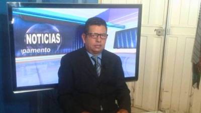Marco Antonio Lozano durante una transmisión.