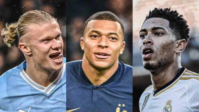 Jude Bellingham, Kylian Mbappé y Erling Haaland están considerados como los tres mejores jugadores del mundo en la actualidad.