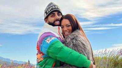 La ex Miss Universo Zuleyka Rivera y el productor musical Dj Luian.