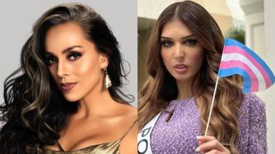 La actriz Ivonne Montero y la Miss Portugal, una concursante trans de Miss Universo 2023.