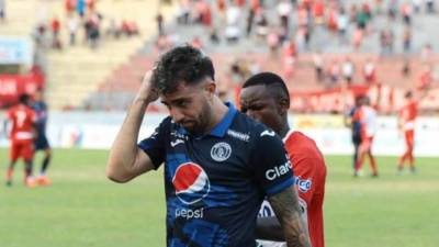 Auzmendi fue expulsado en el Vida vs Motagua el pasado domingo.