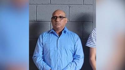 Rodimiro Arita, capturado por policías militares y bajo resguardo en Tegucigalpa.