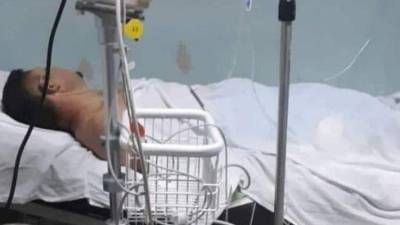 Fotografía de Roberto Carlos Bú en el hospital de Tela.