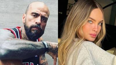 Los cantantes Belinda y El Babo.