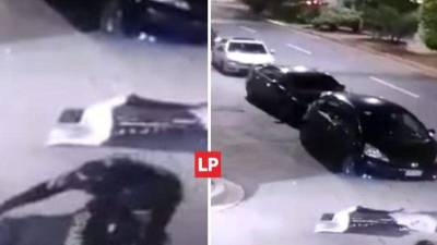 Fotografías de archivo del video del asesinato del hijo del expresidente Pepe Lobo.