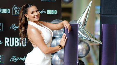 Alejandra Rubio en el lanzamiento de su labial.