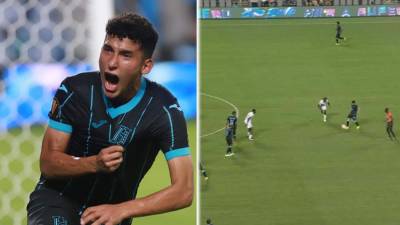 José Mario Pinto recibió un gran pase de Jorge Álvarez y marcó un golazo para la victoria de Honduras ante Haití en la Copa Oro 2023.
