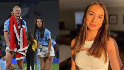 La victoria del Manchester City sobre el Inter de Milán este sábado e n la gran final de la Champions League, nos dejó bellos momentos, entre ellos la aparición de la hermosa novia de Erling Haaland.