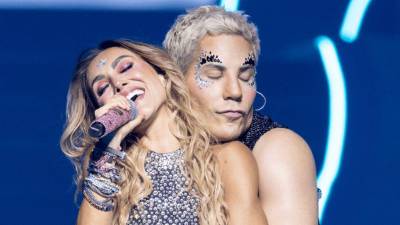 Los RBD Christian Chávez y Anahí.