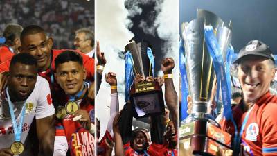 La celebración del Olimpia tras conquistar su Copa 36 en la Liga Nacional de Honduras, ganando en la Gran Final a los Potros del Olancho FC y coronándose campeón del Torneo Clausura 2023.