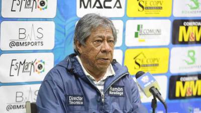Ramón ‘Primitivo‘ Maradiaga, en conferencia de prensa tras el empate del Olancho FC vs Olimpia.
