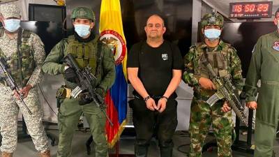 Dairo Antonio Úsuga David, ex líder del Clan del Golfo, fue extraditado de Colombia a EEUU.