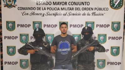 Cristian Osmin Flores Velásquez de 25 años fue csapturado por la Policía Militar del Orden Público.