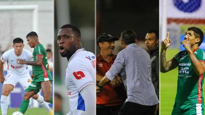 Estas son las mejores imágenes que dejó del clásico Olimpia-Marathón que empataron 1-1 en el estadio Carlos Miranda de Comayagua, por la jornada dos del Torneo Clausura 2024.