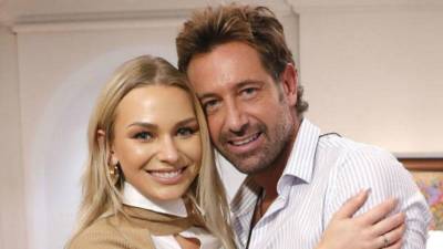 Los actores Gabriel Soto e Irina Baeva.