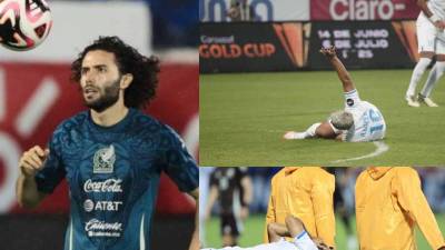 Alex López salió lesionado: el choque con Chino Huerta en el Honduras-México