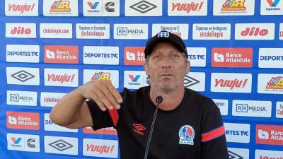 Pedro Troglio habló en conferencia de prensa sobre el regreso de Diego Vázquez al Motagua.