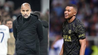 Pep Guardiola fue consultado sobre el rumor del fichaje de Mbappé al Manchester City.