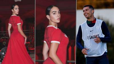 Georgina Rodríguez, pareja de Cristiano Ronaldo, debutó este viernes en la Semana de la Moda en París y sorprendió a sus seguidores con un homenaje al portugués.