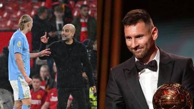 Pep Guardiola felicitó a Messi por su octavo Balón de Oro y le dejó un mensaje a Erling Haaland tras perderlo.