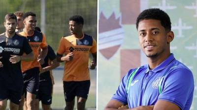 El delantero hondureño Antony “Choco” Lozano realizó este sábado su primer entrenamiento con la camisa del Getafe de España, su nuevo club.