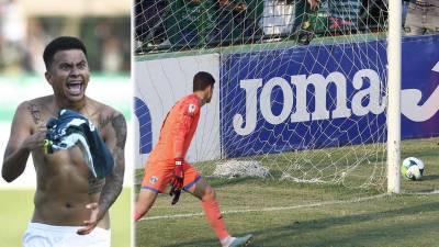 El bombazo de Selvin Guevara rompió la red y el balón salió a un costado del arco de Jonathan Rougier.