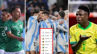 Así marcha la tabla de posiciones de las eliminatorias sudamericanas para el Mundial 2026.