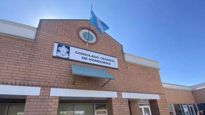 Vista de una oficina consular de Honduras en Estados Unidos.
