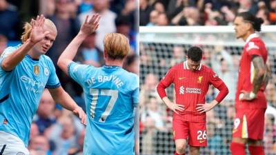 Así marcha la tabla de posiciones de la Premier League tras el triunfo del Manchester City y derrota del Liverpool.