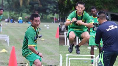 El influencer y youtuber japonés, Shin Fujiyama, sorprendió al aparecer en un entrenamiento de un equipo de la Liga de Ascenso de Honduras.
