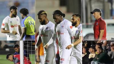 Las imágenes del primer partido de semifinales del Torneo Apertura 2024 que acabó con empate 1-1 entre Potros del Olancho FC y Olimpia en el estadio Nacional Chelato Uclés.