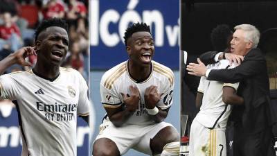 Vinicius fue protagonista en el estadio El Sadar con una exhibición, marcó un doblete, lideró el ataque del Real Madrid ante Osasuna y se vio envuelto en una nueva polémica con el árbitro del partido, además de su respuesta a un horrible cántico.