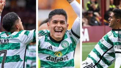 Luis Palma se estrenó este sábado como goleador en el Celtic de Escocia. Aquí te dejamos las imágenes de los festejos de su primer gol.