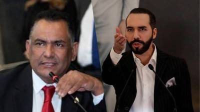 Mario Segura, diputado del Partido Liberal, y Nayib Bukele, presidente de El Salvador.