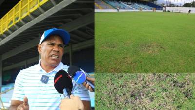 Mario Moncada durante su visita en el Estadio Morazán de San Pedro Sula.