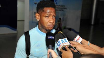 Romell Quioto atendió a los medios de comunicación a la llegada de la Selección de Honduras a Tegucigalpa.