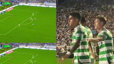 Luis Palma anotó el 4-3 del Celtic en el minuto 68 del amistoso ante el Manchester City.