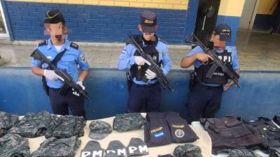 La indumentaria militar y policial en manos de la Pandilla 18