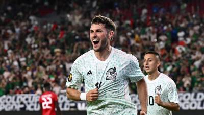 Santi Giménez cerró la victoria de México ante Haití con su primer gol en la Copa Oro 2023.
