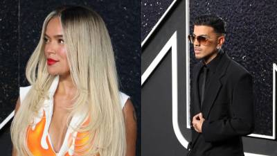 La colombiana, Karol G y el puertoriqueño, Rauw Alejandro.