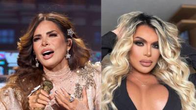 La cantante Gloria Trevi y la influencer Wendy Guevara.