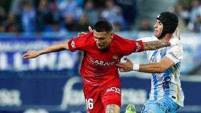 Kervin Arriaga fue titular con el Zaragoza que le ganó de visita al Málaga.