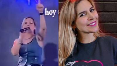 Karla Panini volvió a llamar la atención en redes sociales tras reaparecer en un evento cristiano, donde tomó el micrófono para cantar frente a los asistentes.