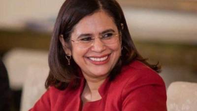 Rixi Moncada, aspirante presidencial del partido Libertad y Refundación.