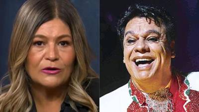 Martha Figueroa y el cantante Juan Gabriel.